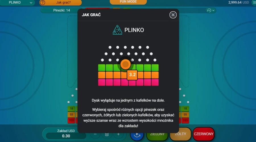 Grać Plinko